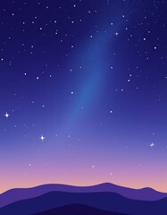 Fototapeta premium 山奥に広がる美しい星空