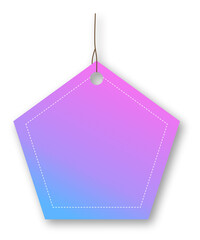 hologram color blank label tag 