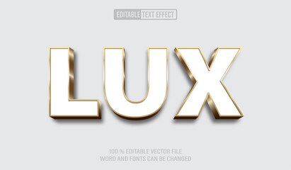 Luxury Gold 3d editable text effect style