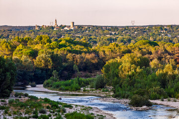 Castillon-du-Gard village and 