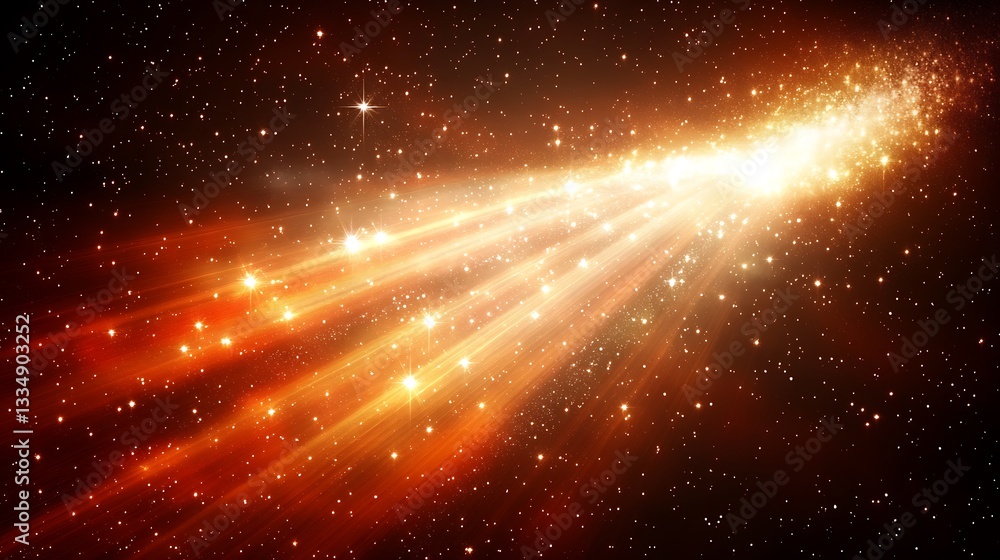 Poster cosmic rays and starlight in space.