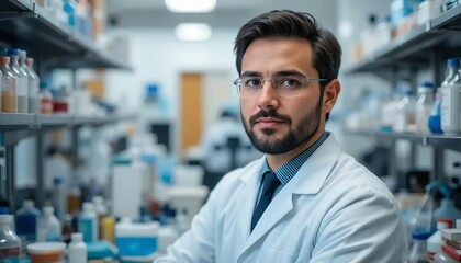 Fototapeta premium Portrait of a Scientist