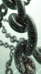 Obraz premium Intricate Digital Chain: A Futuristic Network Design