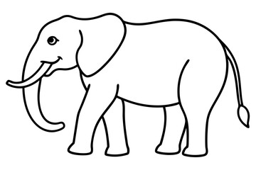 Fototapeta premium Abstract Elephant Sketch