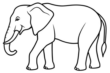 Obraz premium Abstract Elephant Sketch