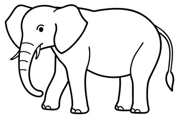 Obraz premium Abstract Elephant Sketch