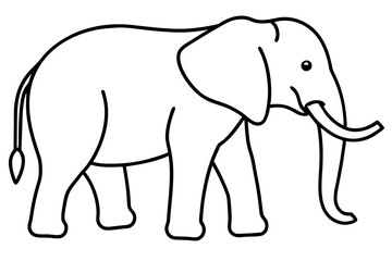 Fototapeta premium Abstract Elephant Sketch