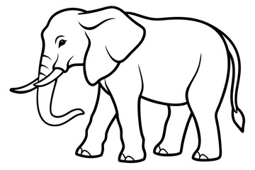 Abstract Elephant Sketch