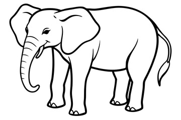 Fototapeta premium Abstract Elephant Sketch
