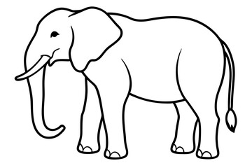 Fototapeta premium Abstract Elephant Sketch