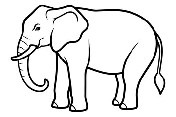 Obraz premium Abstract Elephant Sketch