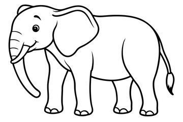 Fototapeta premium Abstract Elephant Sketch