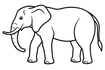 Abstract Elephant Sketch