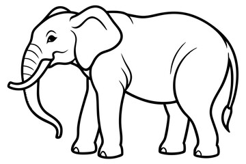 Fototapeta premium Abstract Elephant Sketch