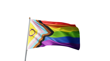 intersex inclusive pride flag on a transparent background, waving in the wind, lgbt flag with no background, lgbtqia, queer, symbol of the intersex gay pride, tolerance, love, transparent png, alpha