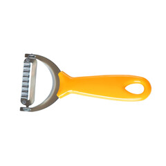 Vegetable or fruit peeler against on white background.