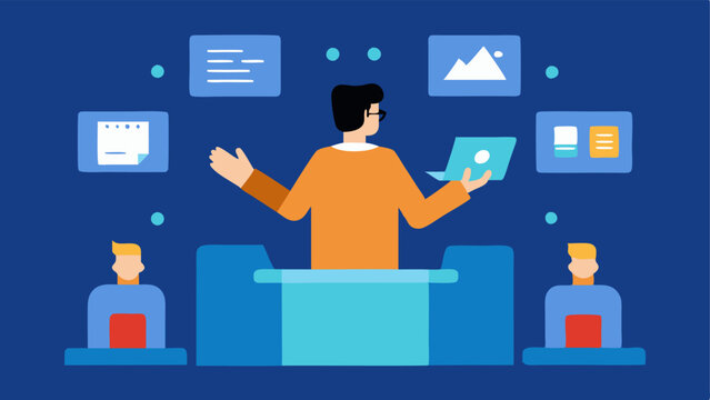 Remote Event Planning A project manager using AR to organize an event layout with virtual participants providing feedback on seating arrangements and stage setup in realtime.