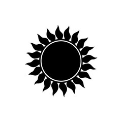 creative details Bright Sun Rays Icon vector illustration