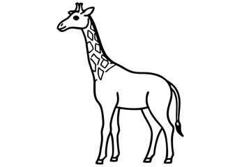 Abstract Giraffe Vector