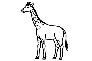 Abstract Giraffe Vector