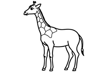 Abstract Giraffe Vector