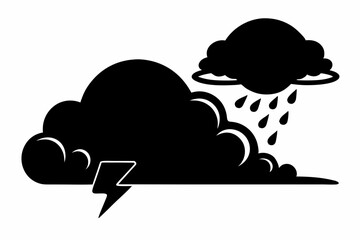 weather black silhouette vector 