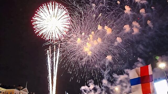 fireworks in the skyfireworks, sky, celebration, night, colorful, explosion, light, festival, sparkle, glowing, bright, display, event, holiday, New Year, Independence Day, party, joy, excitement, bea