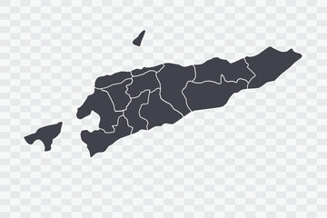 East Timor Map Anchor Color on White Background quality files Png