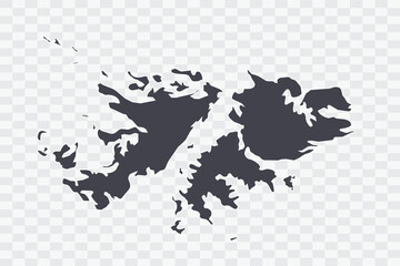 Falkland Islands Map Anchor Color on White Background quality files Png