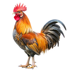 Fototapeta premium rooster isolated on white background