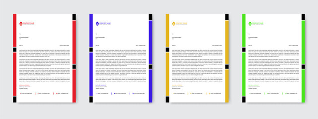 Sleek Minimal Business Set Letterhead and Vector Template for Corporate Use