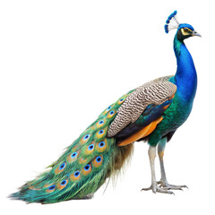 Obraz premium peacock isolated on white background