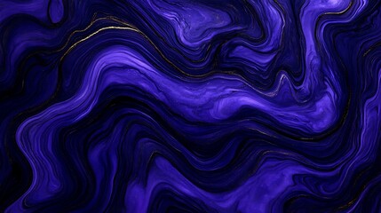 Abstract purple and gold marble texture.