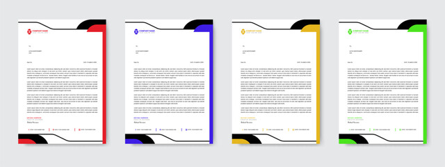 Sleek Minimal Business Set Letterhead and Vector Template for Corporate Use