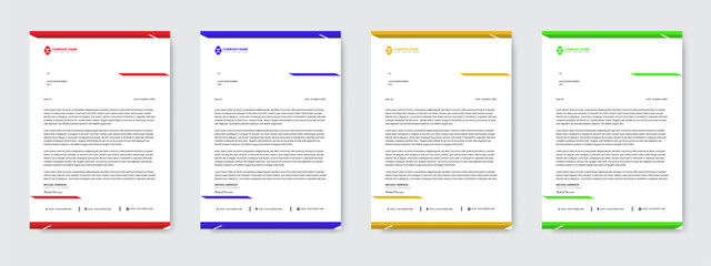 Sleek Minimal Business Set Letterhead and Vector Template for Corporate Use