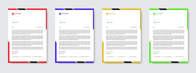 Sleek Minimal Business Set Letterhead and Vector Template for Corporate Use