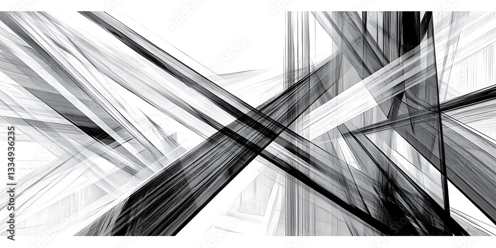 Aufkleber striking abstract composition showcases a dynamic interplay of geometric forms