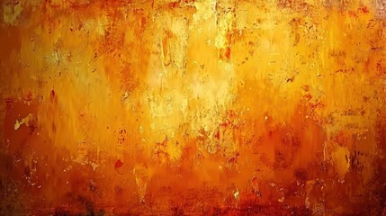 Obraz premium Vibrant orange-gold textured wall background