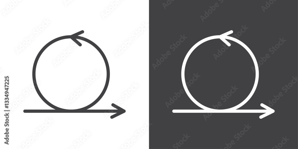 Poster agile icons in thin line black color. flat simple vector symbols illustration.
