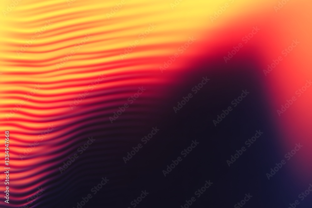 Aufkleber a warm colorful abstract image with wavy light patterns displayed
