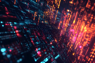 Digital interface with luminescent data streams