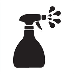 Spray Bottle Icon Silhouette
