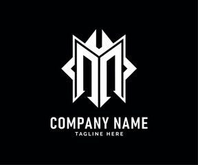 Fototapeta premium MM Monogram logo Design. Modern Monogram logo Design Letter MM, Geometric, Stylish, Minimalist, Vector