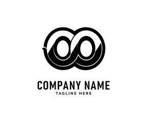 Obraz premium OO Monogram logo Design. Interlocking Circular OO logo Design for Company Branding, Vector