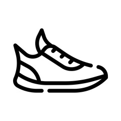 running shoes line icon