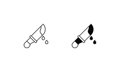 Knife vector icons set stock illustration