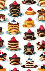 vector illustration of a cake