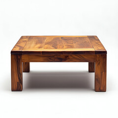 Rustic Square Coffee Table: Handcrafted Wooden Furniture for Modern and Cozy Living