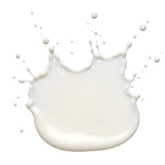 milk splash on transparent background