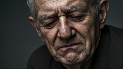 A man with a sad expression on his face